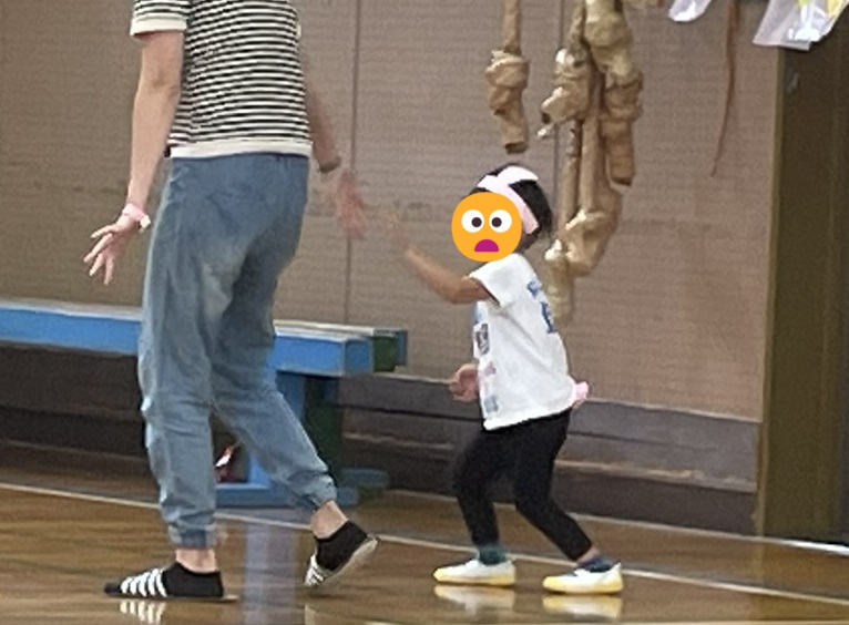 運動会をがんばる子ども